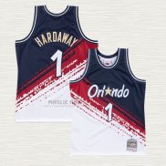 Maglia Anfernee Hardaway NO 1 Orlando Magic Mitchell & Ness Independence Day Bianco