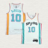 Maglia DeMar DeRozan NO 10 San Antonio Spurs Citta 2021-22 Bianco