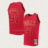 Maglia Dennis Rodman NO 91 Chicago Bulls Throwback Chinese New Year 2020 Rosso