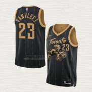 Maglia Fred Vanvleet NO 23 Toronto Raptors Citta 2021-22 Nero