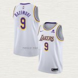 Maglia Kent Bazemore NO 9 Los Angeles Lakers Association 2021-22 Bianco