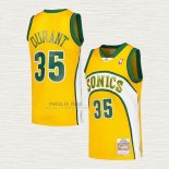 Maglia Kevin Durant NO 35 Bambino Seattle SuperSonics Mitchell & Ness 2007-08 Giallo