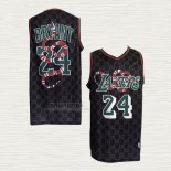 Maglia Kobe Bryant NO 23 Los Angeles Lakers X Gucci Mamba Nero