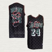 Maglia Kobe Bryant NO 23 Los Angeles Lakers X Gucci Mamba Nero