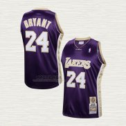 Maglia Kobe Bryant NO 24 Los Angeles Lakers Hardwood Classics Hall Of Fame 2020 Viola