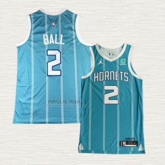 Maglia LaMelo Ball NO 2 Charlotte Hornets Icon Autentico 2020-21 Verde