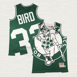 Maglia Larry Bird NO 33 Boston Celtics Mitchell & Ness Big Face Verde