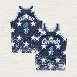 Maglia Penny Hardaway NO 1 Orlando Magic Mitchell & Ness Independence Day Blu