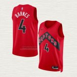Maglia Scottie Barnes NO 4 Toronto Raptors Icon 2022-23 Rosso