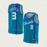 Maglia Terry Rozier III NO 3 Charlotte Hornets Citta 2021-22 Blu