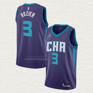 Maglia Terry Rozier III NO 3 Charlotte Hornets Statement Edition Viola