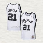 Maglia Tim Duncan NO 21 Bambino San Antonio Spurs Mitchell & Ness 1998-99 Bianco