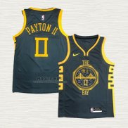 Maglia Gary Payton II NO 0 Golden State Warriors Citta 2018-19 Blu