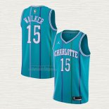 Maglia Kemba Walker NO 15 Charlotte Hornets Hardwood Classics 2017-18 Verde