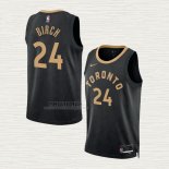 Maglia Khem Birch NO 24 Toronto Raptors Citta 2022-23 Nero
