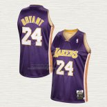 Maglia Kobe Bryant NO 24 Los Angeles Lakers Mitchell & Ness Away Viola