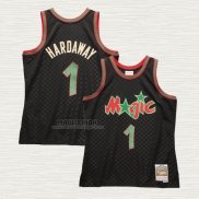 Maglia Penny Hardaway NO 1 Orlando Magic Mitchell & Ness 1993-94 Nero
