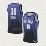 Maglia Stephen Curry NO 30 Golden State Warriors All Star 2023 Blu