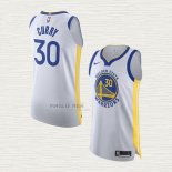 Maglia Stephen Curry NO 30 Golden State Warriors Association Autentico Bianco