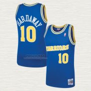 Maglia Tim Hardaway NO 10 Golden State Warriors Mitchell & Ness 1990 Blu