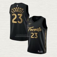 Maglia Fred Vanvleet NO 23 Toronto Raptors Citta 2019-20 Nero
