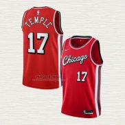 Maglia Garrett Temple NO 17 Chicago Bulls Citta 2021-22 Rosso