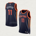 Maglia Jalen Brunson NO 11 New York Knicks Statement 2022-23 Nero
