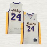 Maglia Kobe Bryant NO 24 Los Angeles Lakers Hardwood Classics 2008-2009 Bianco