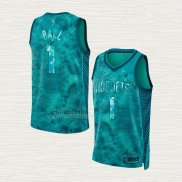 Maglia LaMelo Ball NO 1 Charlotte Hornets Select Series 2023 Verde