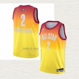 Maglia Shai Gilgeous-Alexander NO 2 Oklahoma City Thunder All Star 2023 Arancione