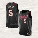 Maglia Skylar Mays NO 5 Portland Trail Blazers Citta 2023-24 Nero