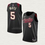 Maglia Skylar Mays NO 5 Portland Trail Blazers Citta 2023-24 Nero