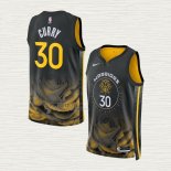 Maglia Stephen Curry NO 30 Golden State Warriors Citta 2022-23 Nero