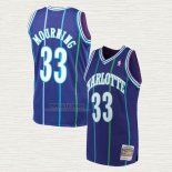 Maglia Alonzo Mourning NO 33 Charlotte Hornets Mitchell & Ness Viola
