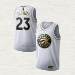 Maglia Fred Vanvleet NO 23 Toronto Raptors Golden Edition Bianco
