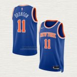 Maglia Jalen Brunson NO 11 New York Knicks Icon 2022-23 Blu
