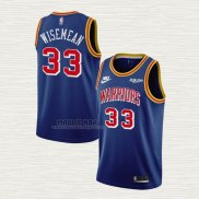 Maglia James Wiseman NO 33 Golden State Warriors 75th Anniversary Blu
