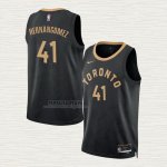 Maglia Juancho Hernangomez NO 41 Toronto Raptors Citta 2022-23 Nero