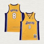 Maglia Kobe Bryant NO 8 Bambino Los Angeles Lakers Mitchell & Ness 1999-00 Giallo