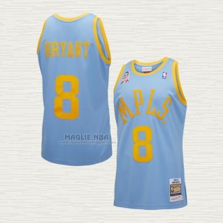 Maglia Kobe Bryant NO 8 Los Angeles Lakers Mitchell & Ness 2001-02 Blu