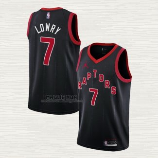 Maglia Kyle Lowry NO 7 Toronto Raptors Statement 2020-21 Nero