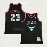 Maglia Michael Jordan NO 23 Chicago Bulls Mitchell & Ness 1997-98 Nero2