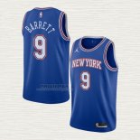 Maglia RJ Barrett NO 9 New York Knicks Statement 2020-21 Blu