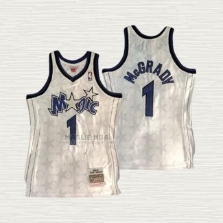Maglia Tracy McGrady NO 1 Orlando Magic Mitchell & Ness 2000-01 Bianco