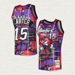 Maglia Vince Carter NO 15 Toronto Raptors Mitchell & Ness Lunar New Year Viola