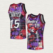 Maglia Vince Carter NO 15 Toronto Raptors Mitchell & Ness Lunar New Year Viola