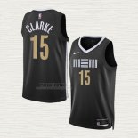 Maglia Brandon Clarke NO 15 Memphis Grizzlies Citta 2023-24 Nero