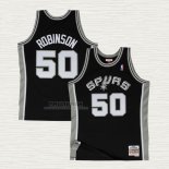 Maglia David Robinson NO 50 San Antonio Spurs Mitchell & Ness Nero