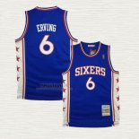 Maglia Julius Erving NO 6 Philadelphia 76ers Mitchell & Ness 1982-83 Blu