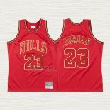Maglia Michael Jordan NO 23 Chicago Bulls Throwback Chinese New Year 2020 Rosso